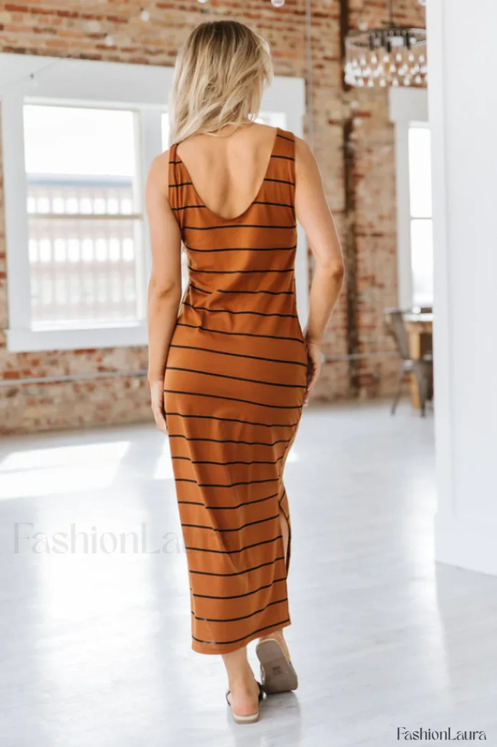 Gianna Striped Stylish Maxi Dress