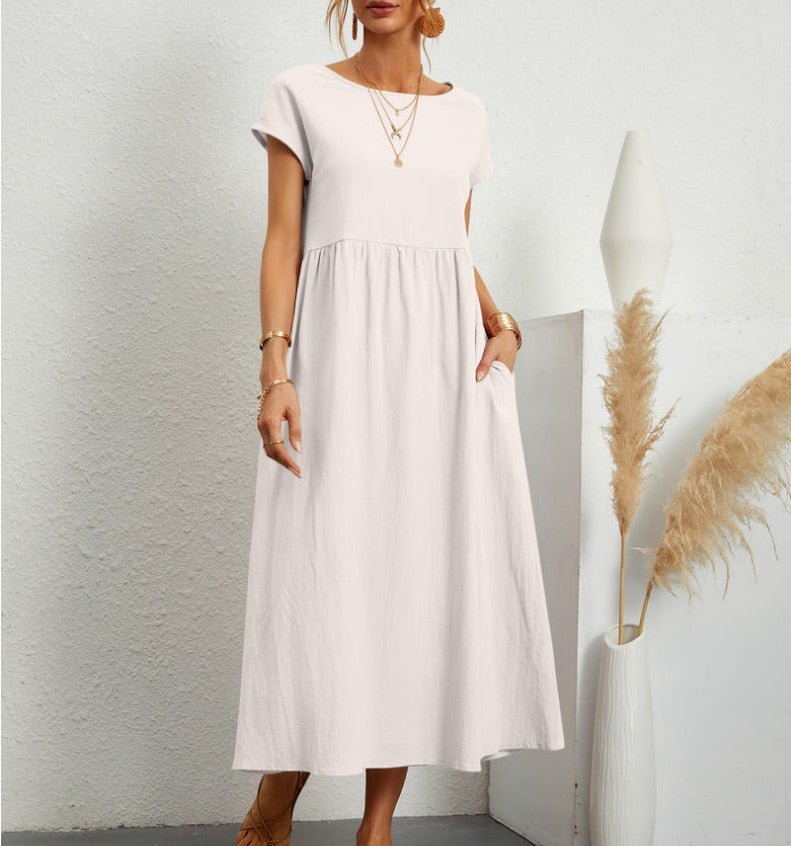 Tulle Off Shoulder Long Sleeve A-Line Midi Dress