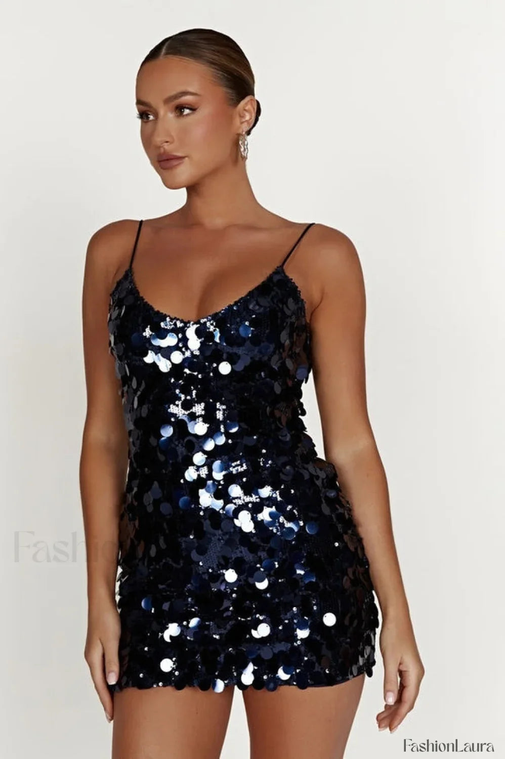 Giselle Disc Stylish Sequin Mini Dress