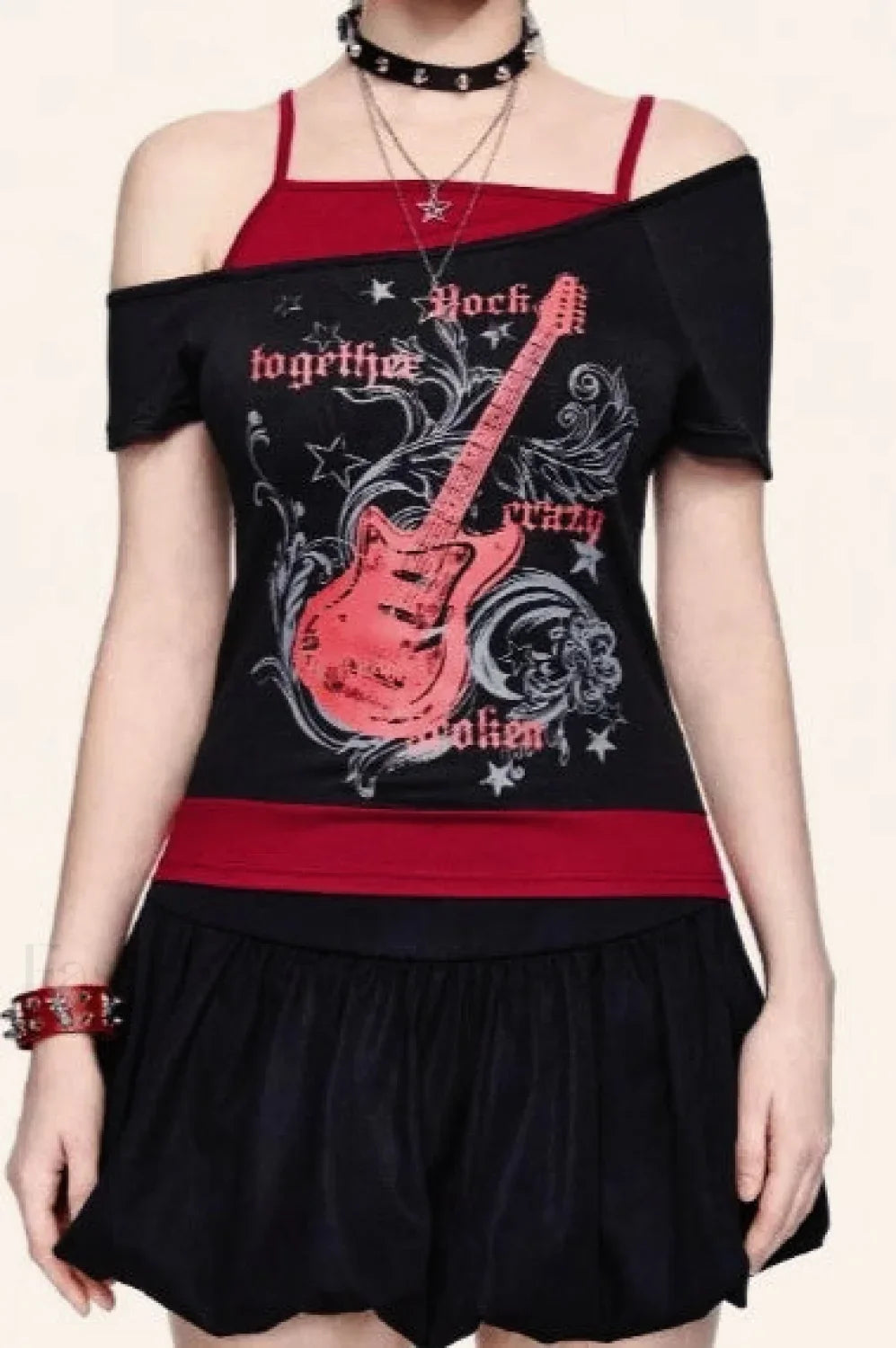 Gothic Print Fashion T-Shirt