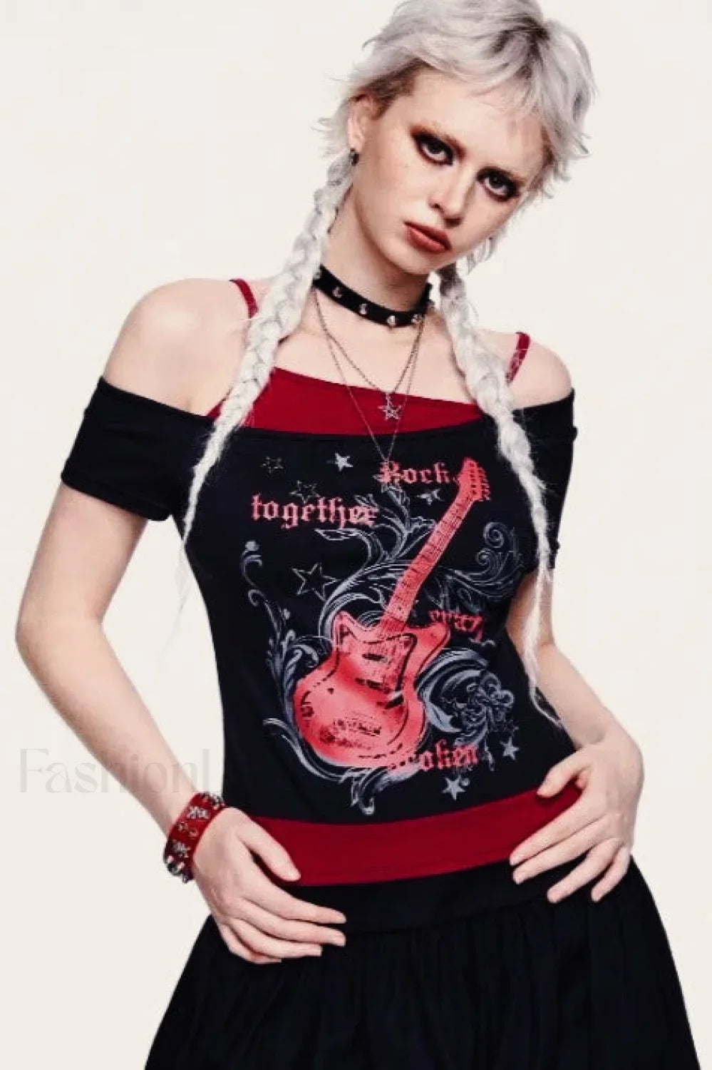 Gothic Print Fashion T-Shirt
