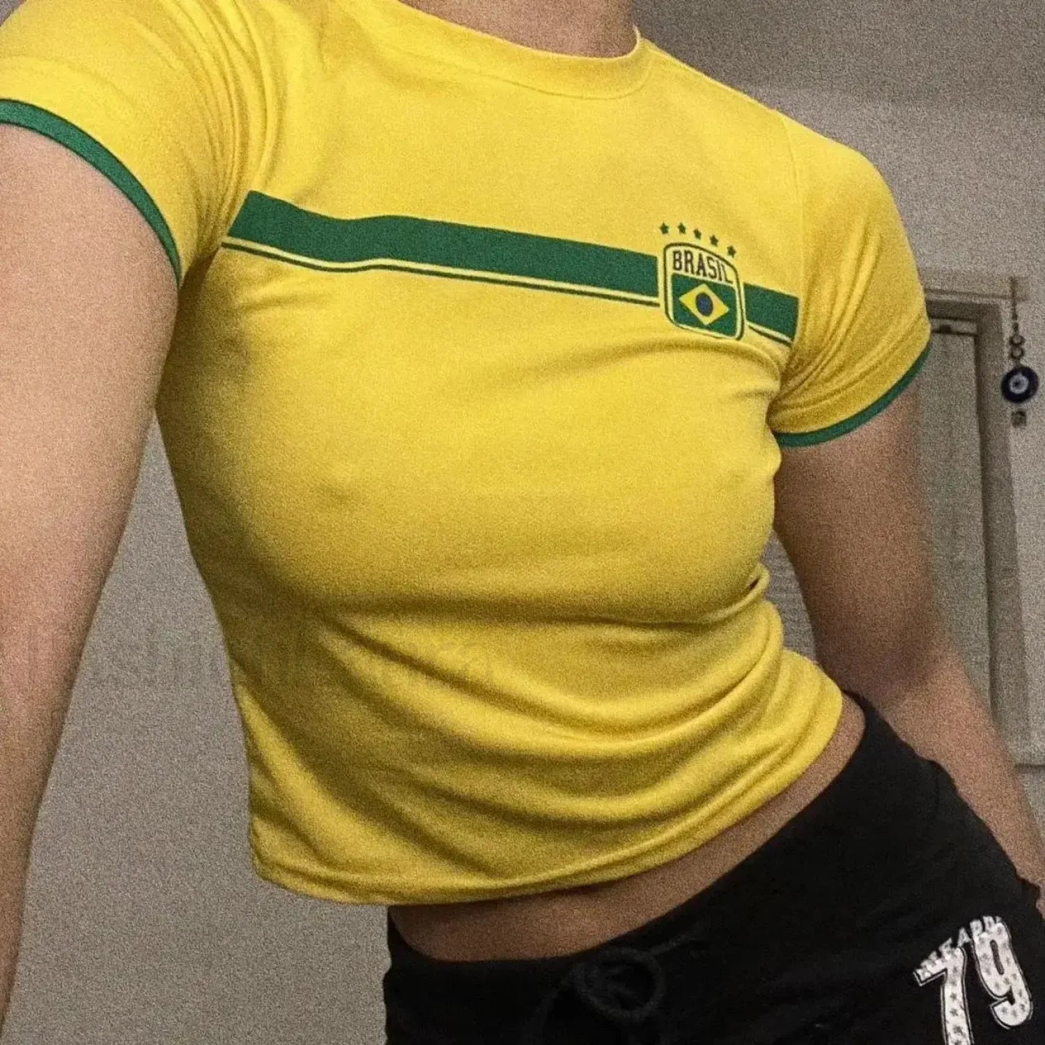 Gothic Sports Letter Graphics T-Shirt