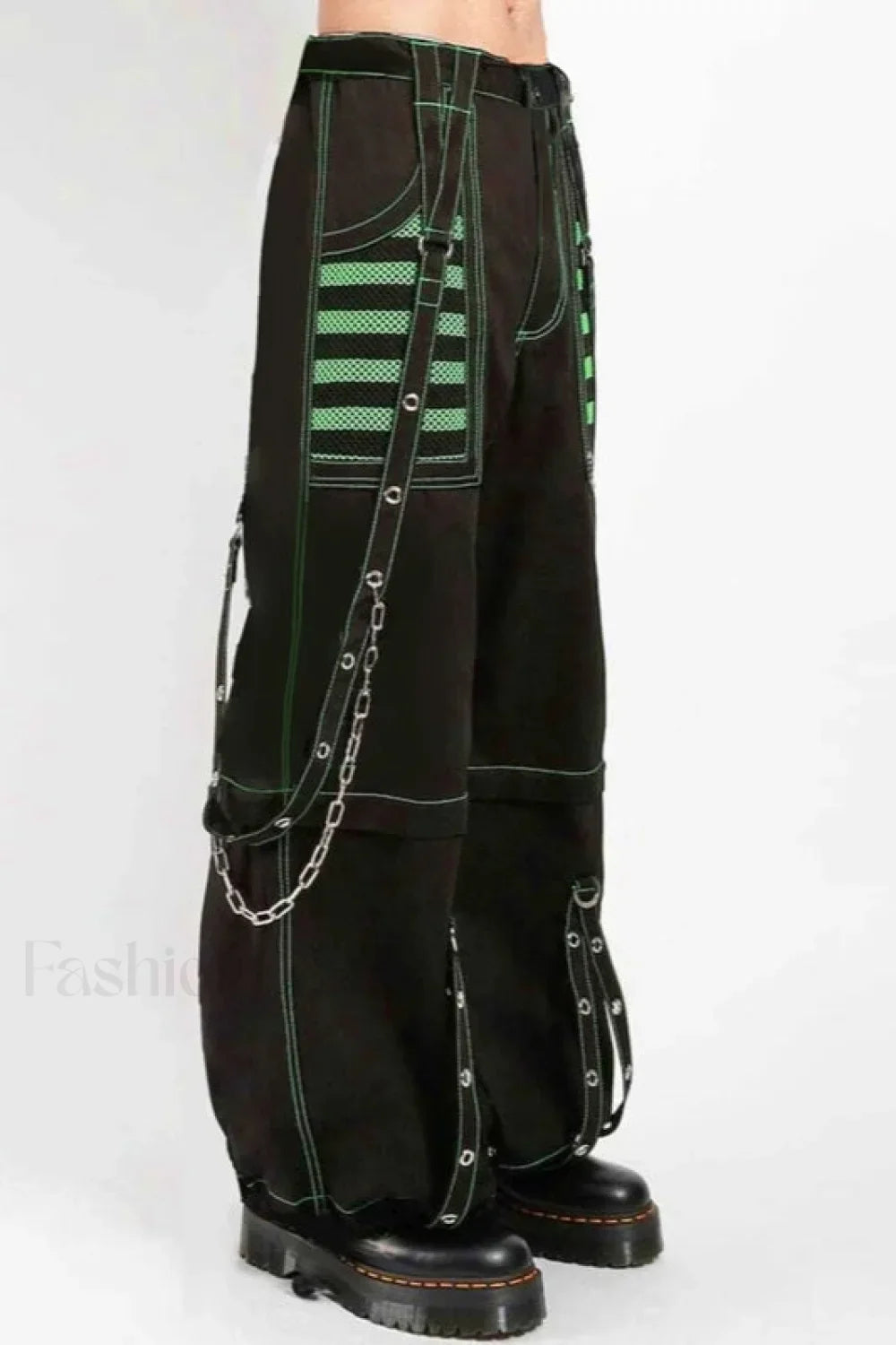 Gothic Wide Leg Cargo Jeans