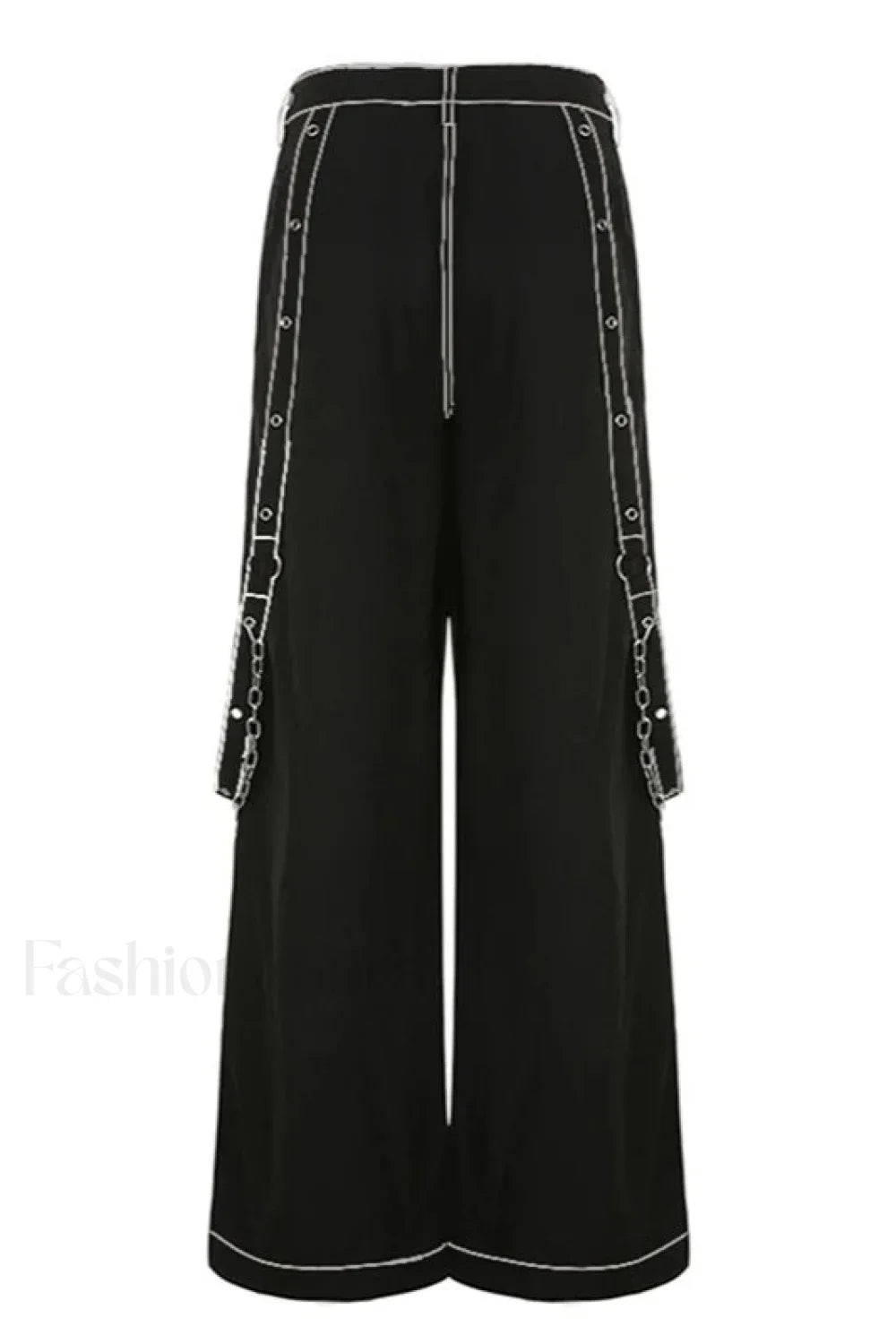Gothic Wide Leg Cargo Jeans