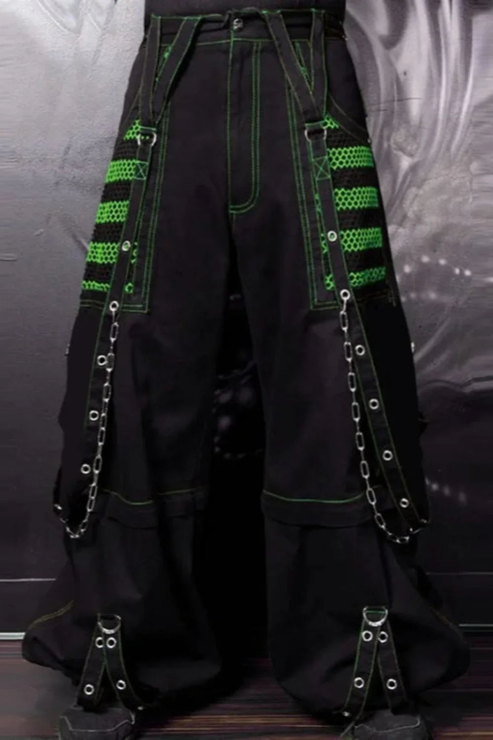 Gothic Wide Leg Cargo Jeans