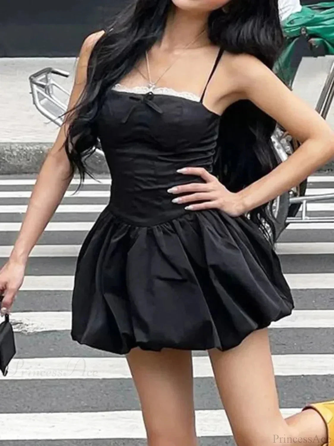 Graceful Lace Celebration Mini Dress - View 2