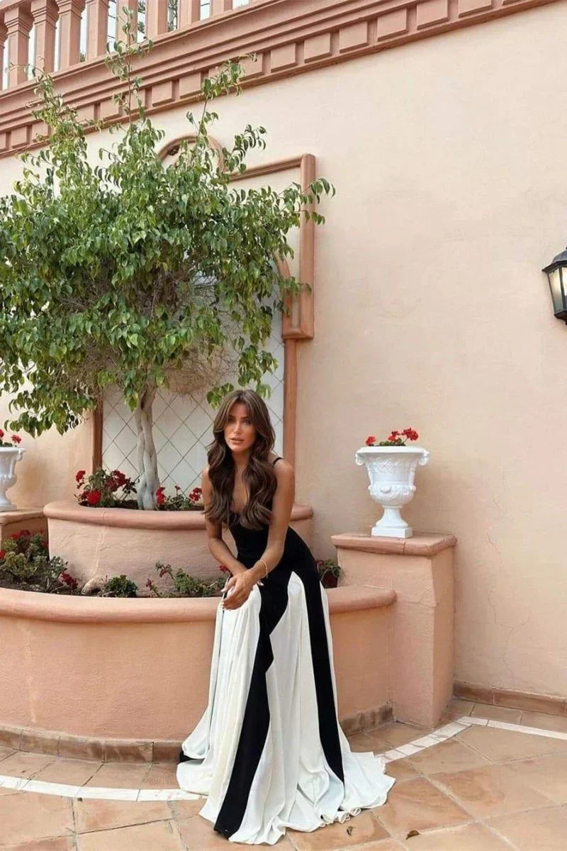 Isabella - Panelled Tulle A-line Slip Maxi Dress - View 3