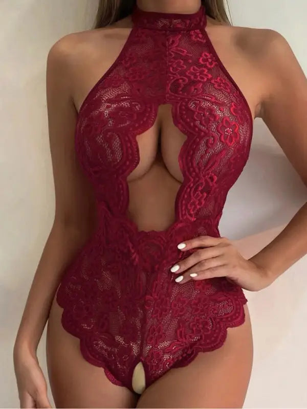 Hallow Hearts Lace Teddy Lingerie