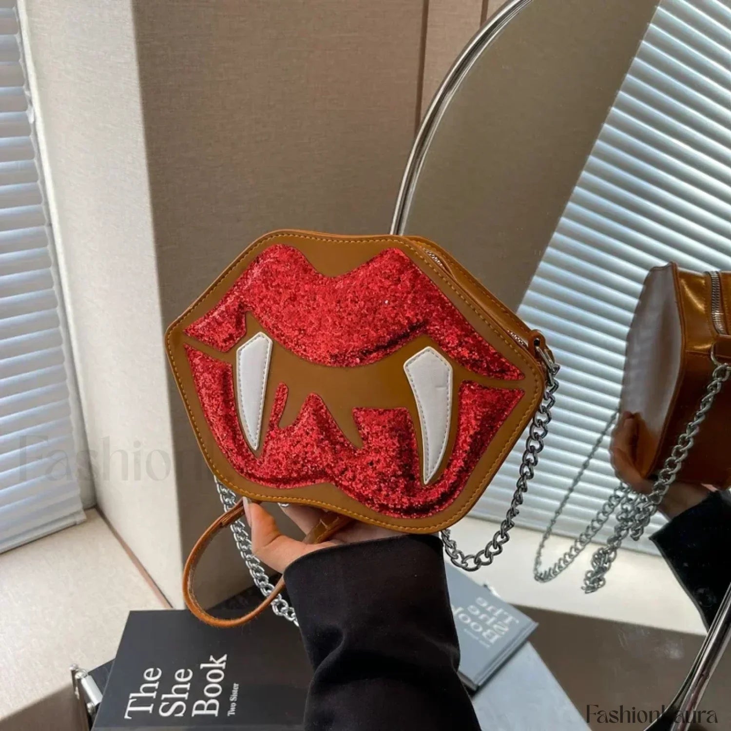 Halloween Sling Red Mouth Party Spooky Festa Bag