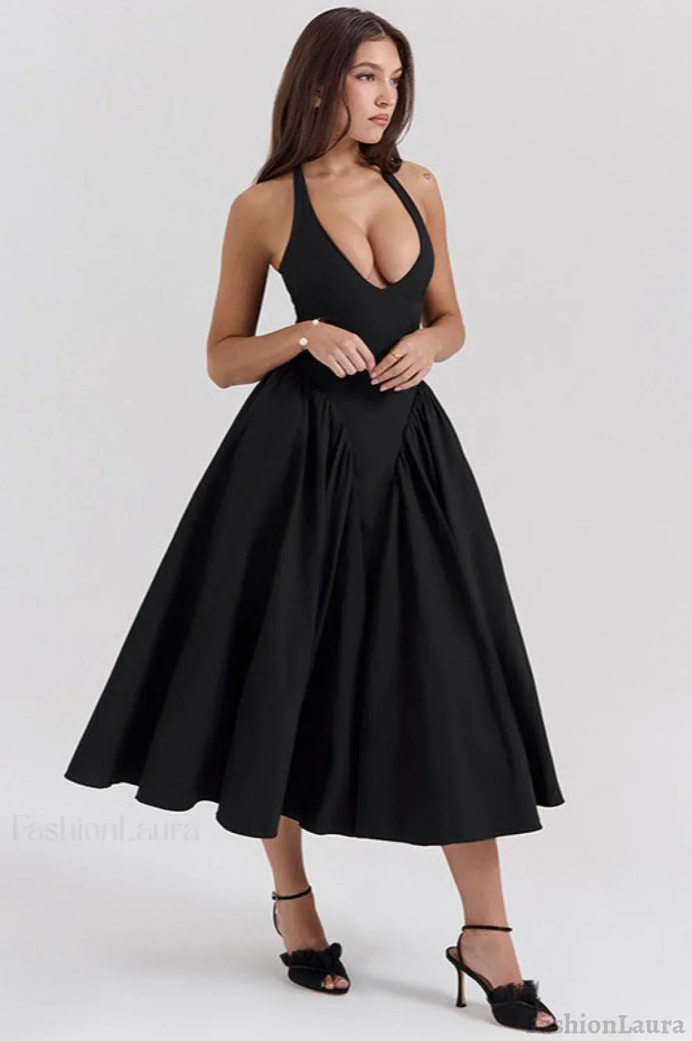 Halter Backless Tie Party Dress