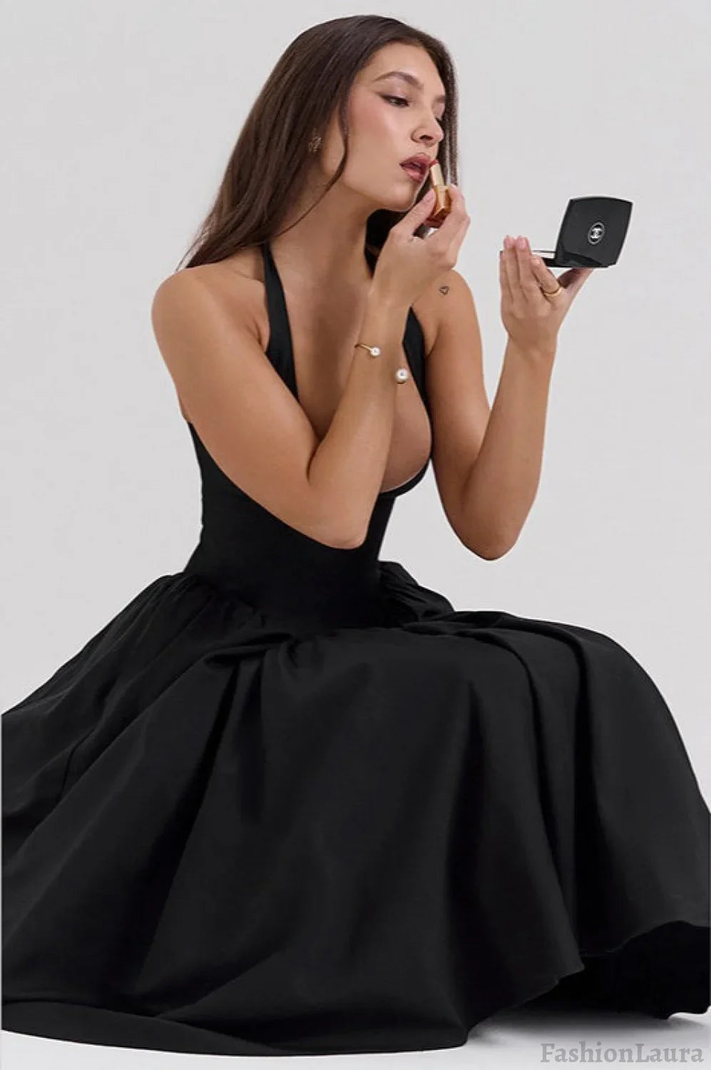 Halter Backless Tie Party Dress