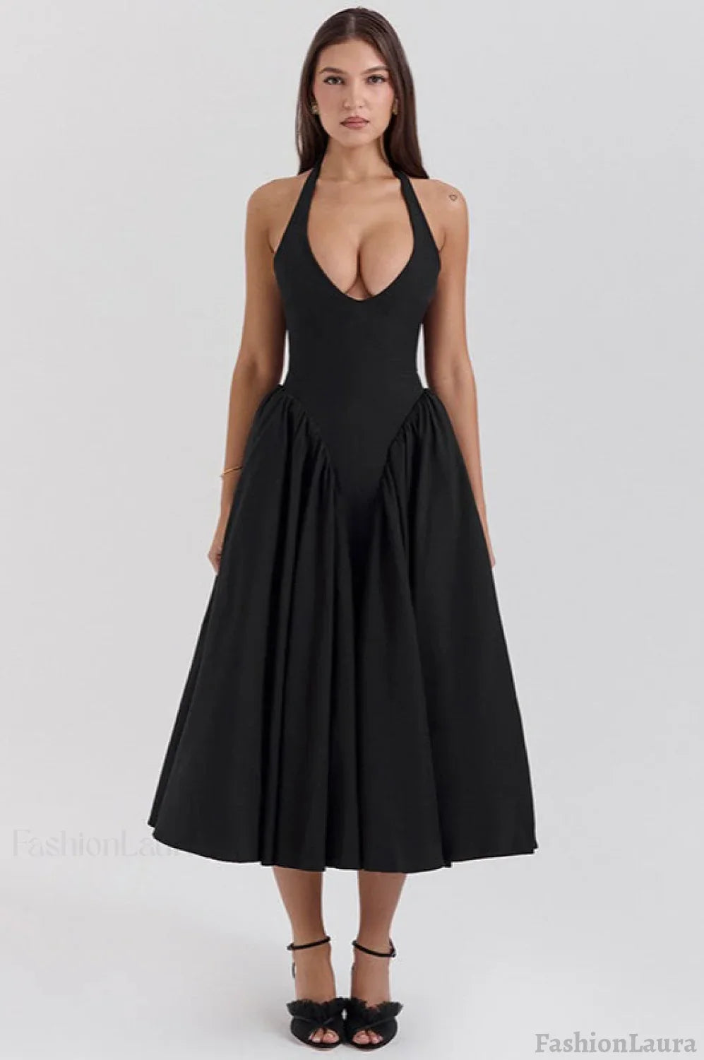 Halter Backless Tie Party Dress