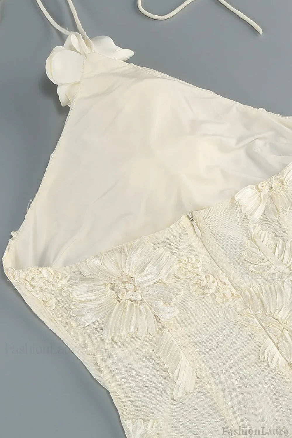 Halter Floral Foil Print Maxi Dress