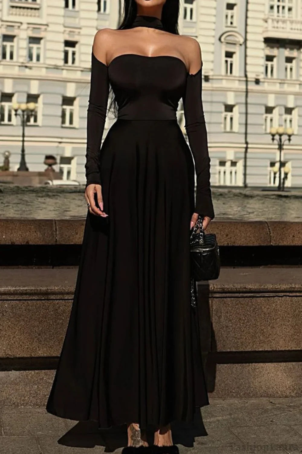 Halter Neck Ball Gown Formal Dress