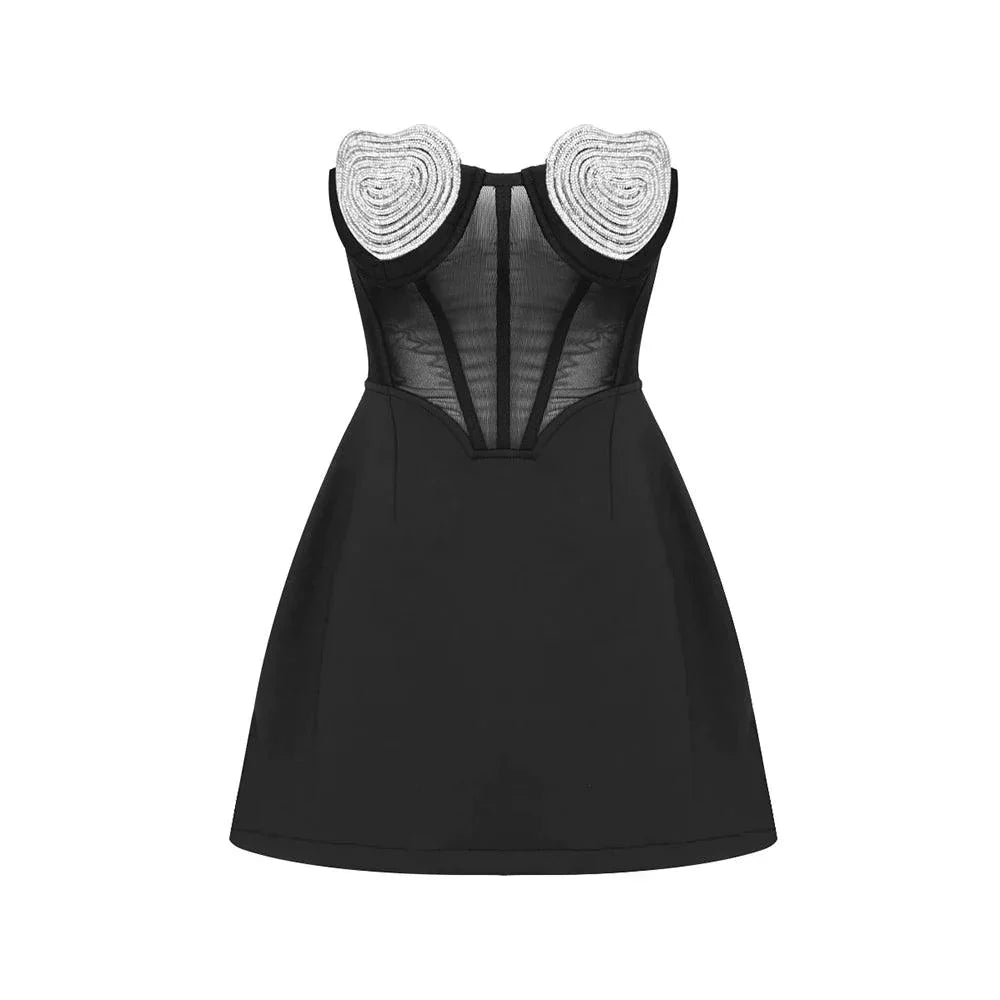 Eden Diamond Bustier Mini Dress - View 13