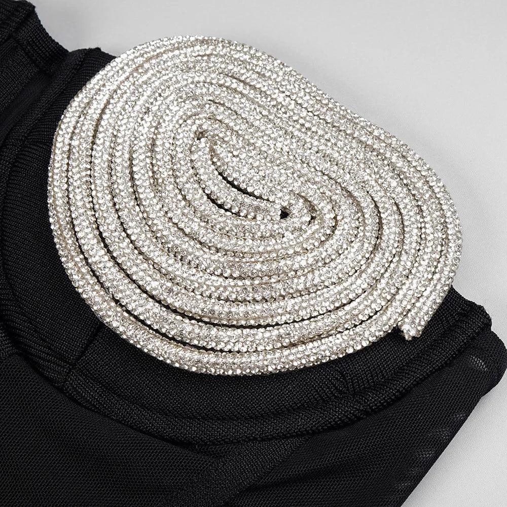 Eden Diamond Bustier Mini Dress - View 15