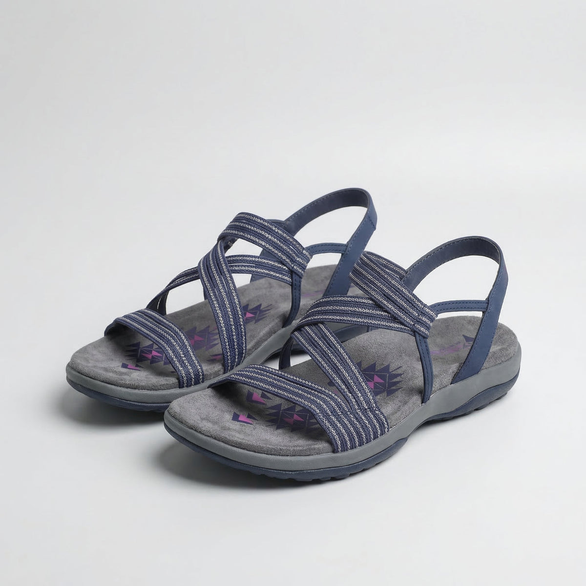 Strappy Slingback Flat Sport Sandals