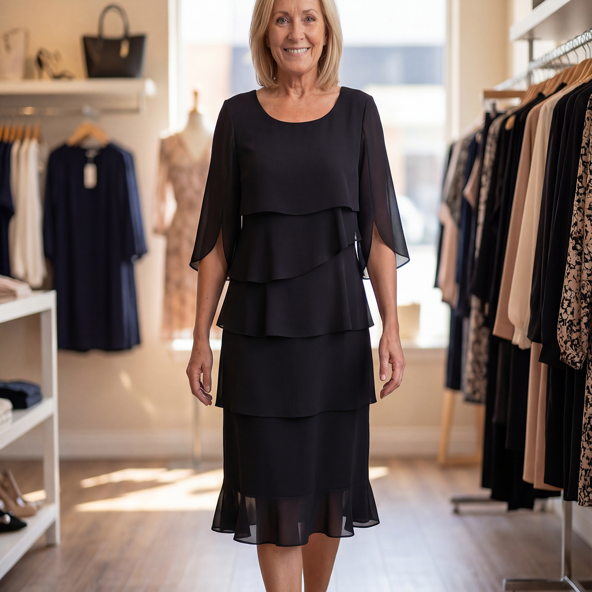 Charlotte - Tummy Hiding Midi Dress
