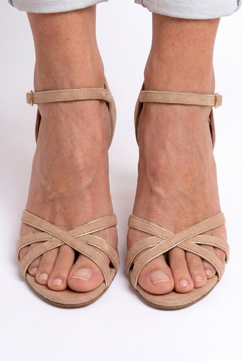 Strappy Ankle Strap Stiletto Heel Sandals
