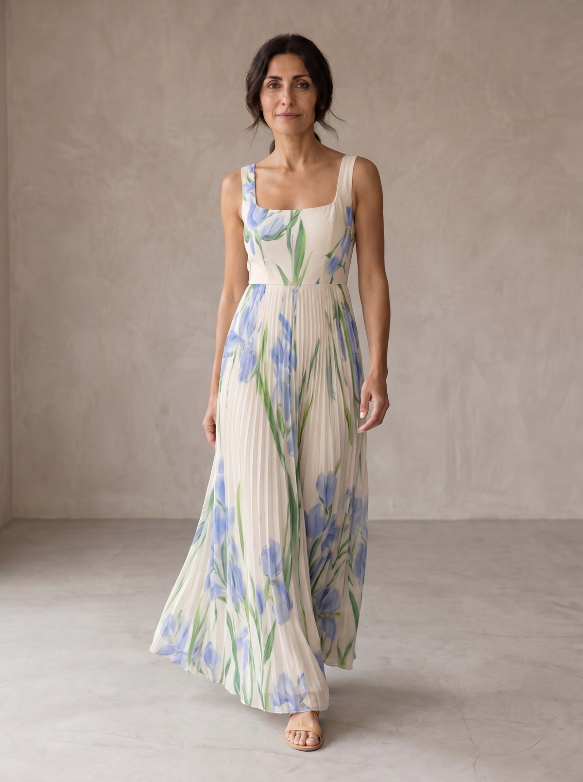 Olivia | Floral A-Line Maxi Dress