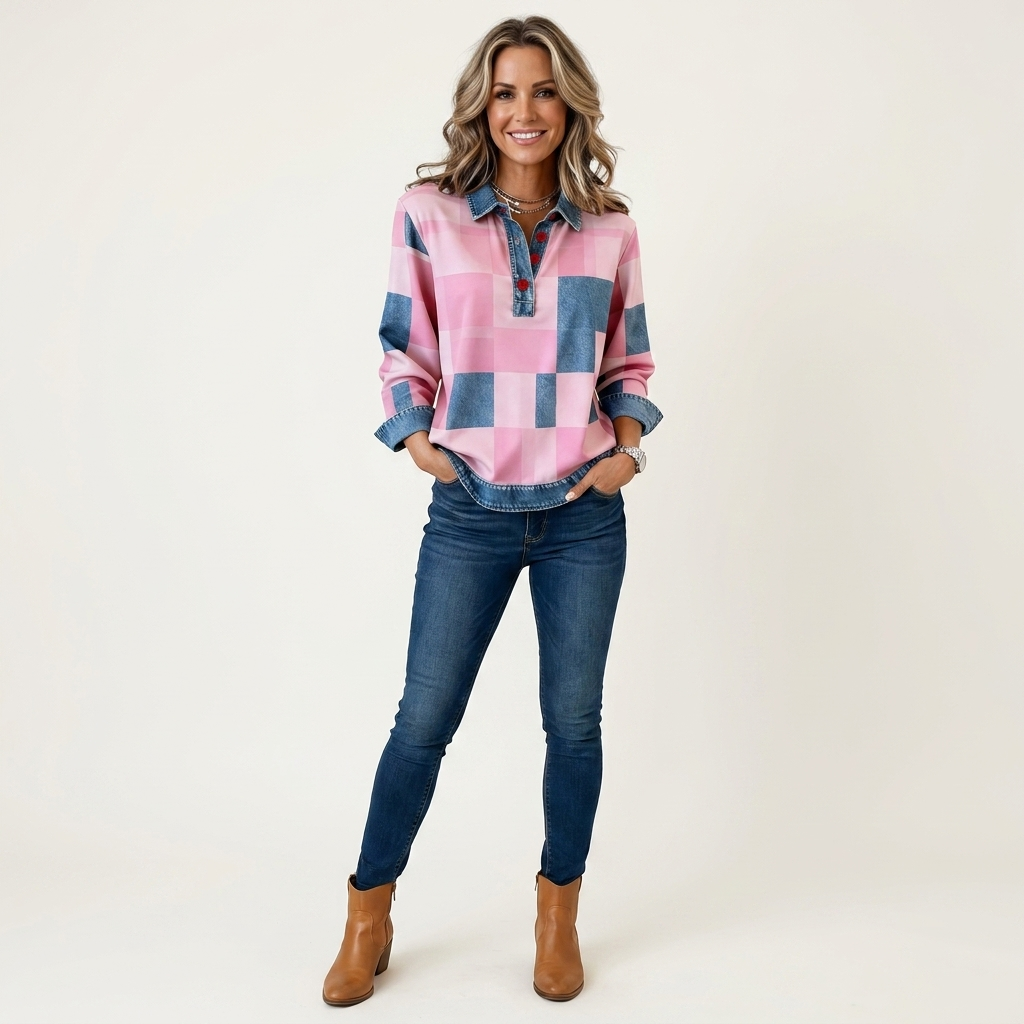 Seluana | Turn-Down Collar Button-Front Loose Sweater 10
