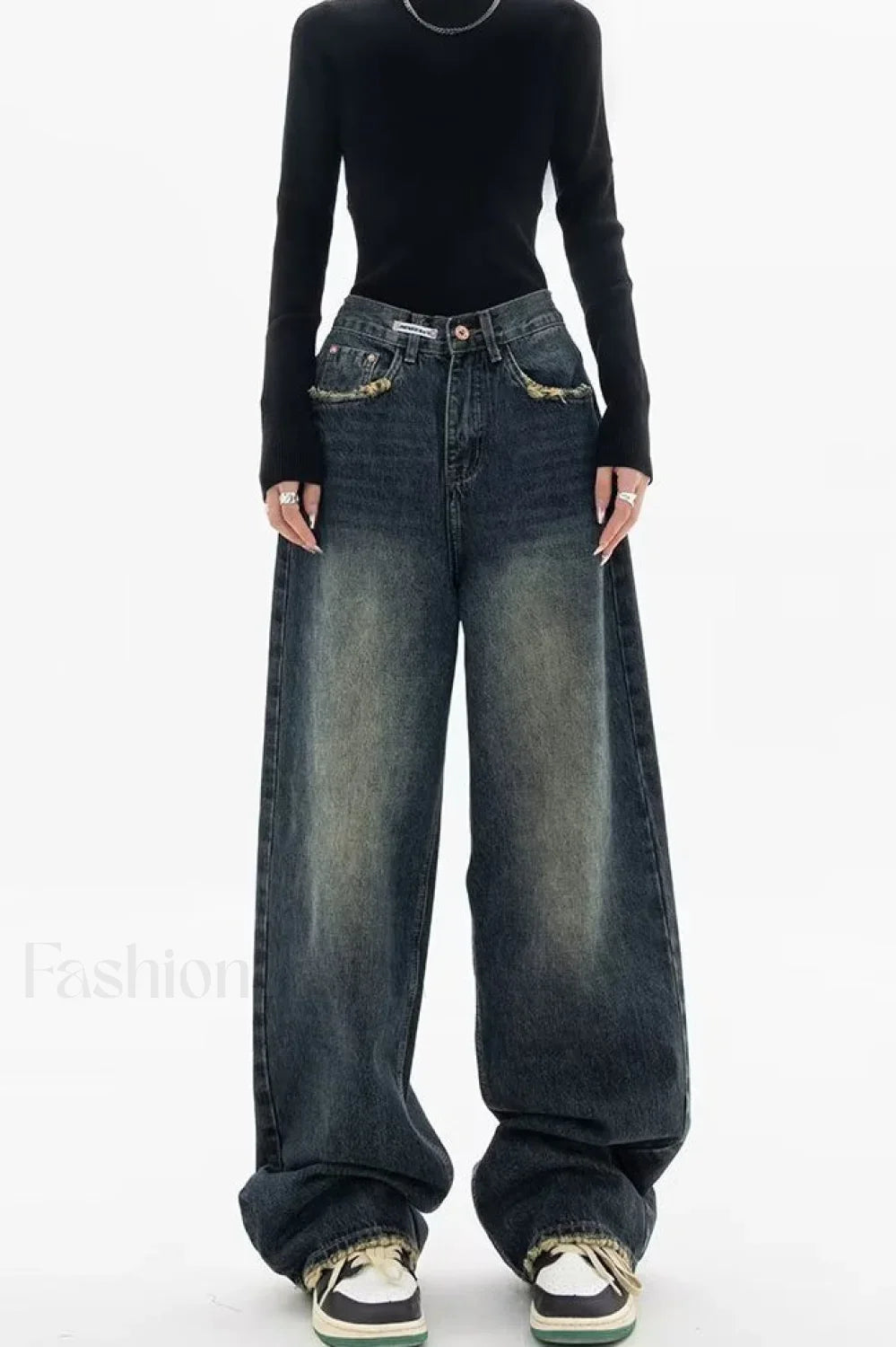 High Rise Loose Fit Vintage Jeans