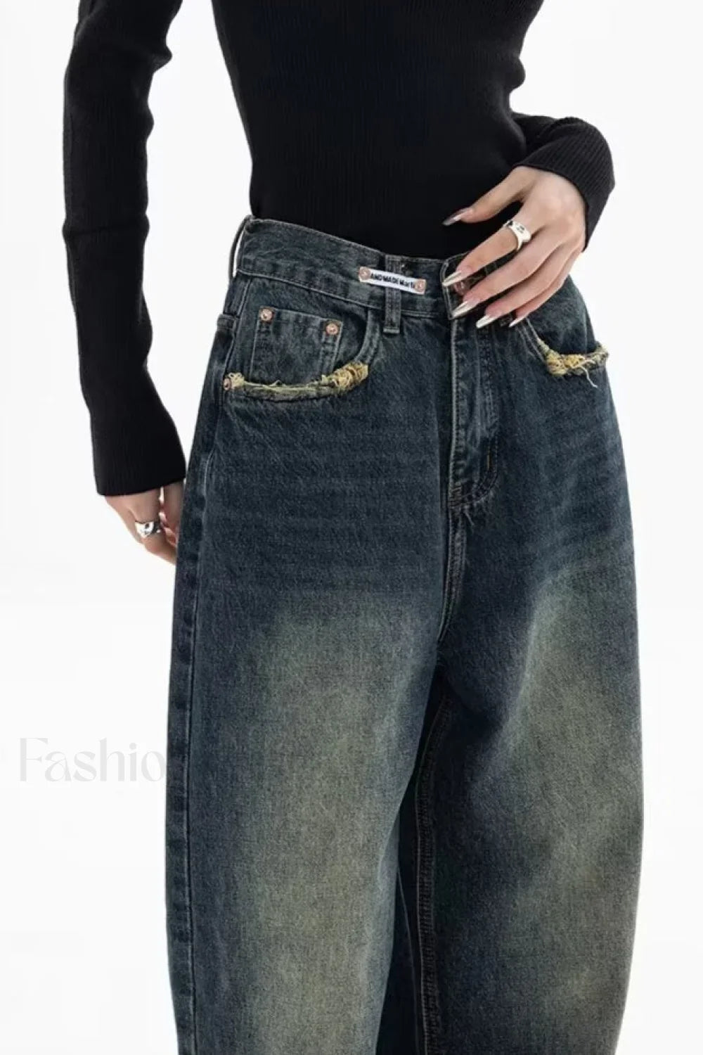 High Rise Loose Fit Vintage Jeans