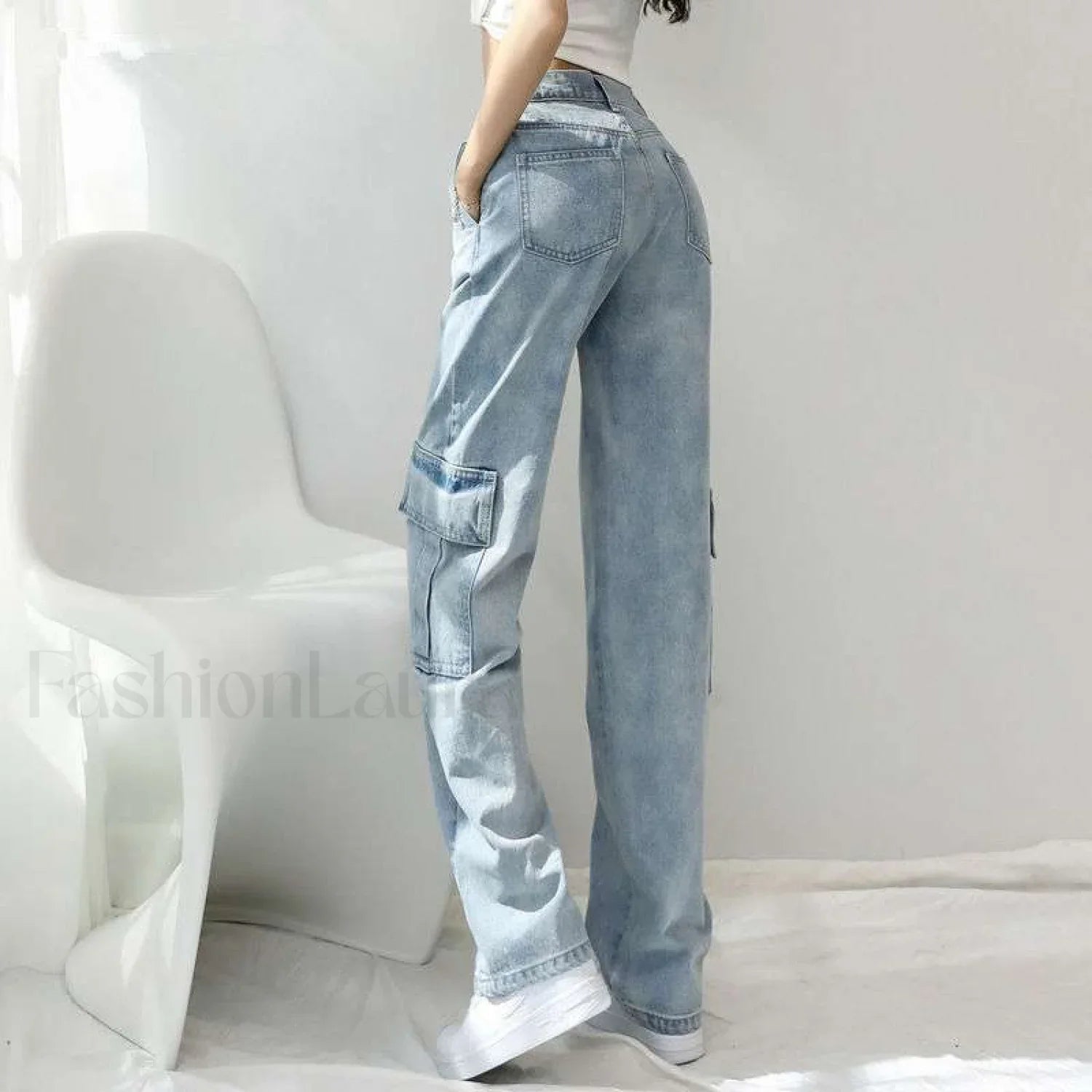High Street Retro Trendy Loose And Wide Jeans