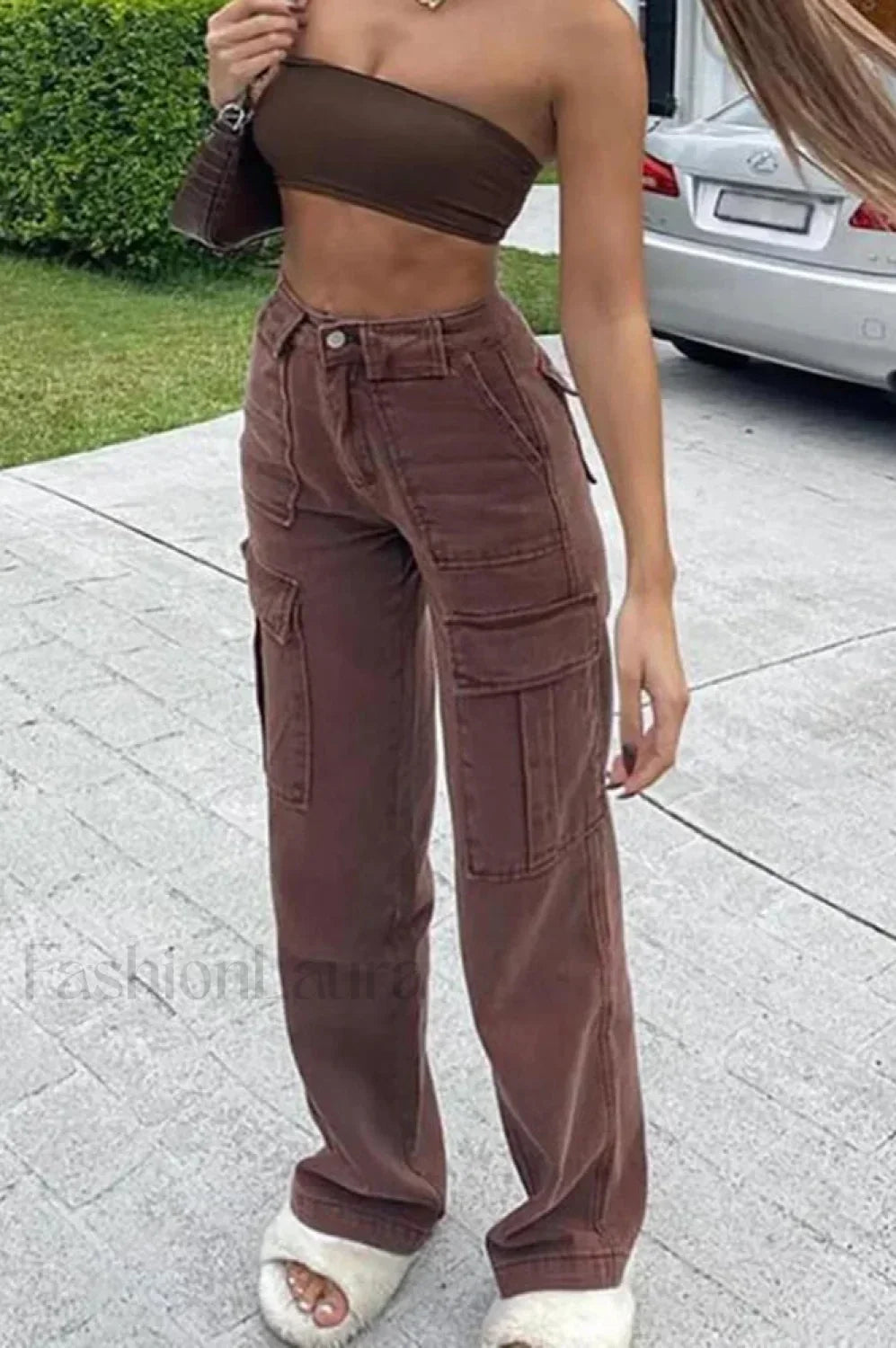 High Waist Loose Denim Jeans