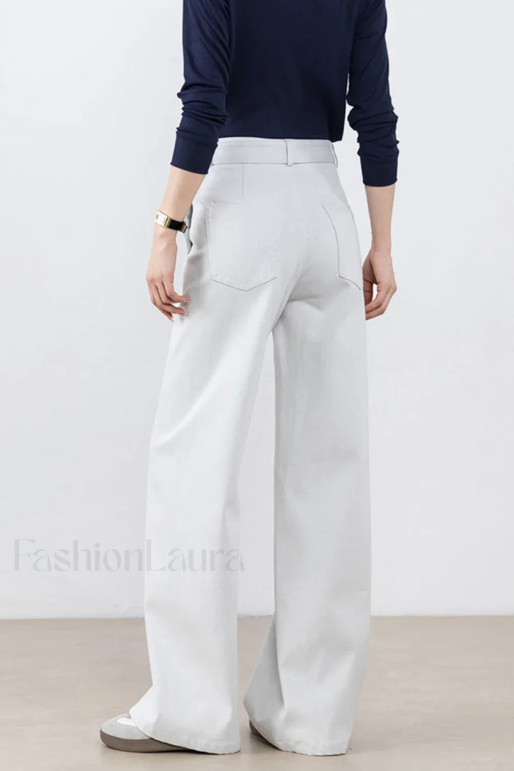 High Waist Loose Straight Leg Jeans