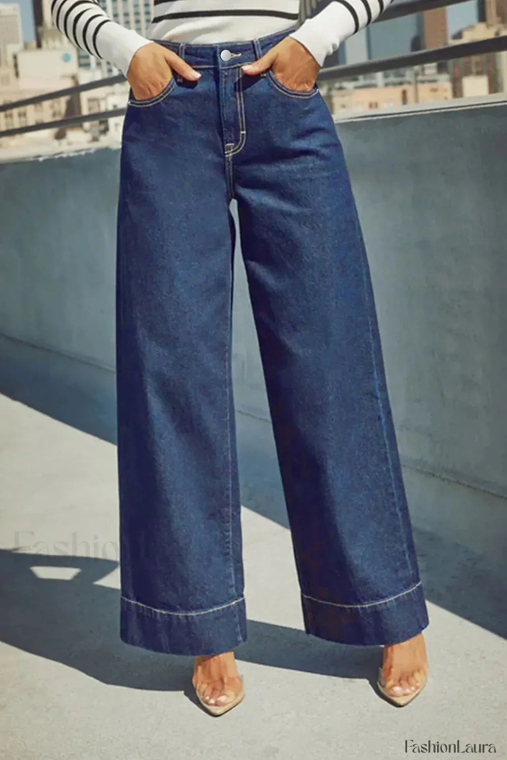 High Waist Wide Leg Jeans