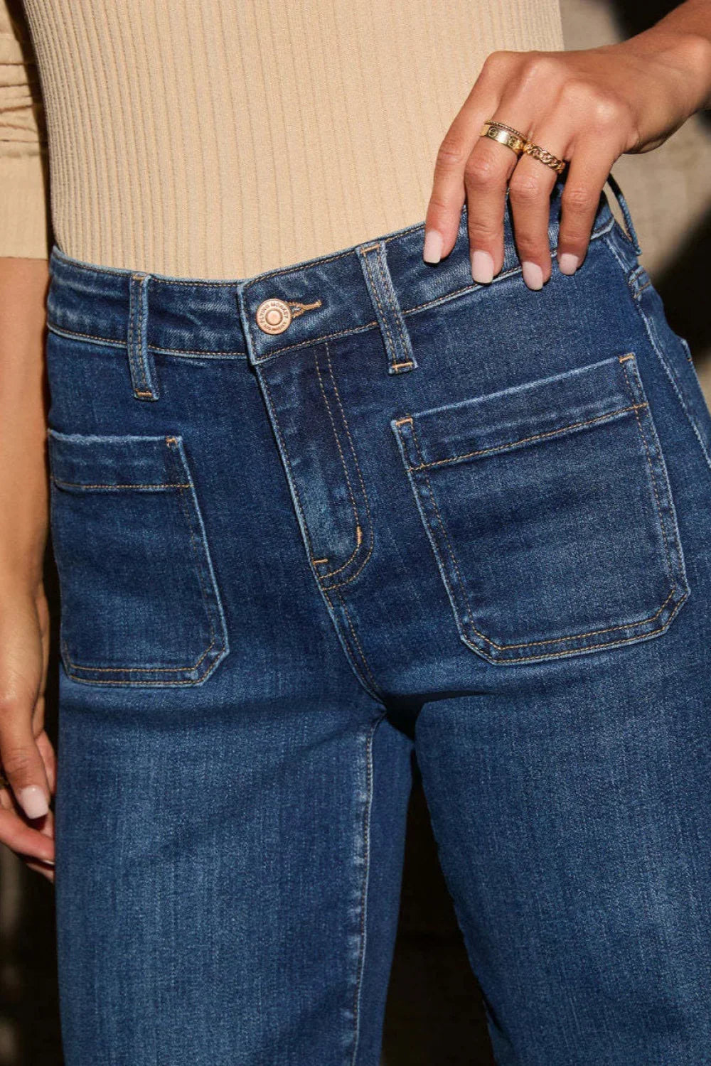 High Waist Wide Leg Vintage Jeans