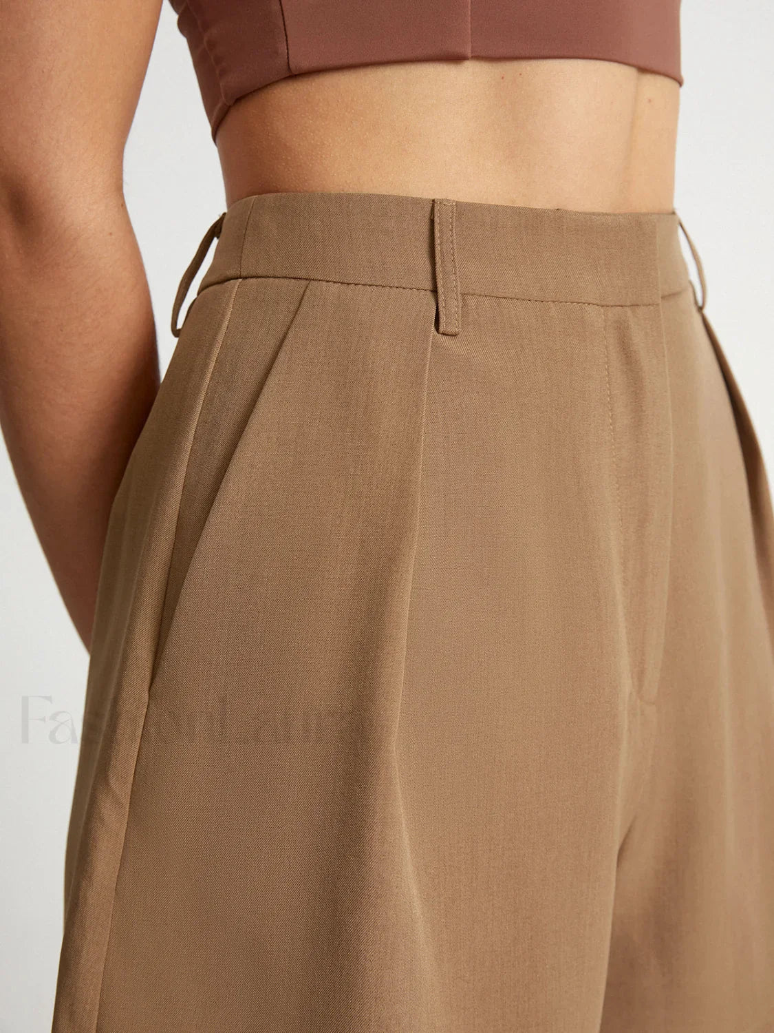 High Waisted Graceful Trouser Shorts
