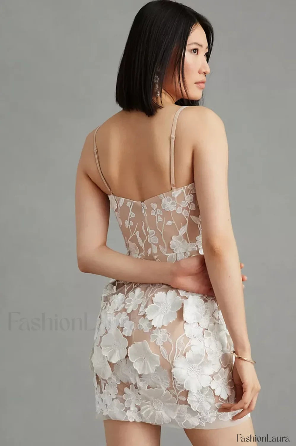 Hilma Structured Stylish Floral Mini Dress