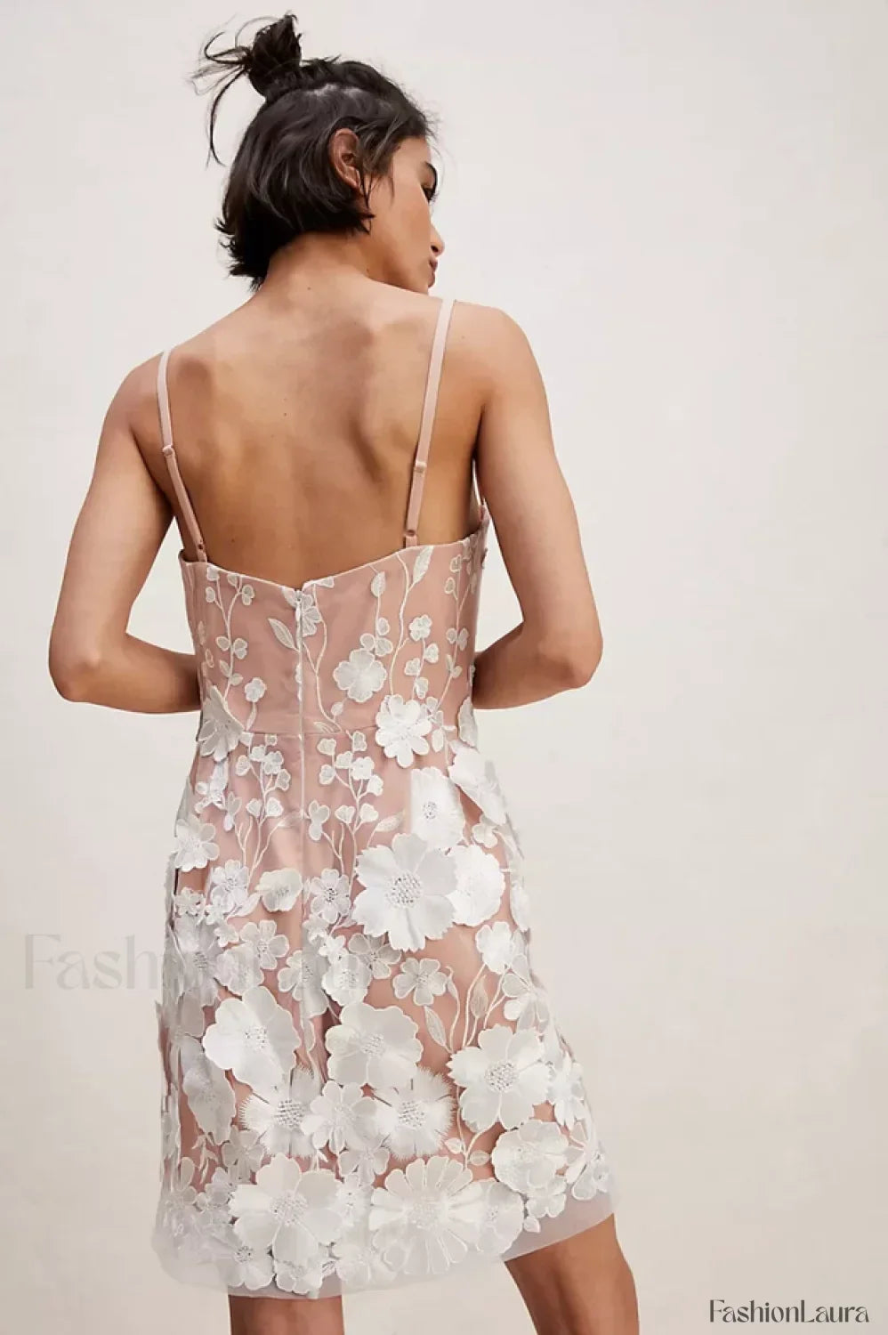 Hilma Structured Stylish Floral Mini Dress