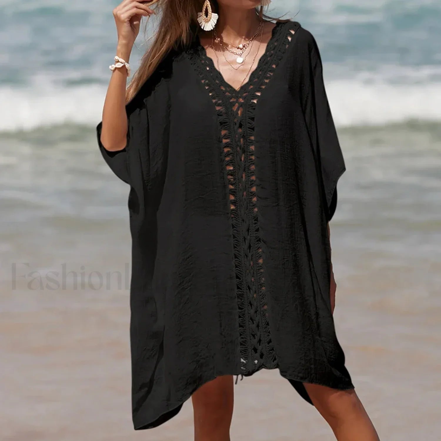 Holiday Crochet Spliced Beach Cover Up