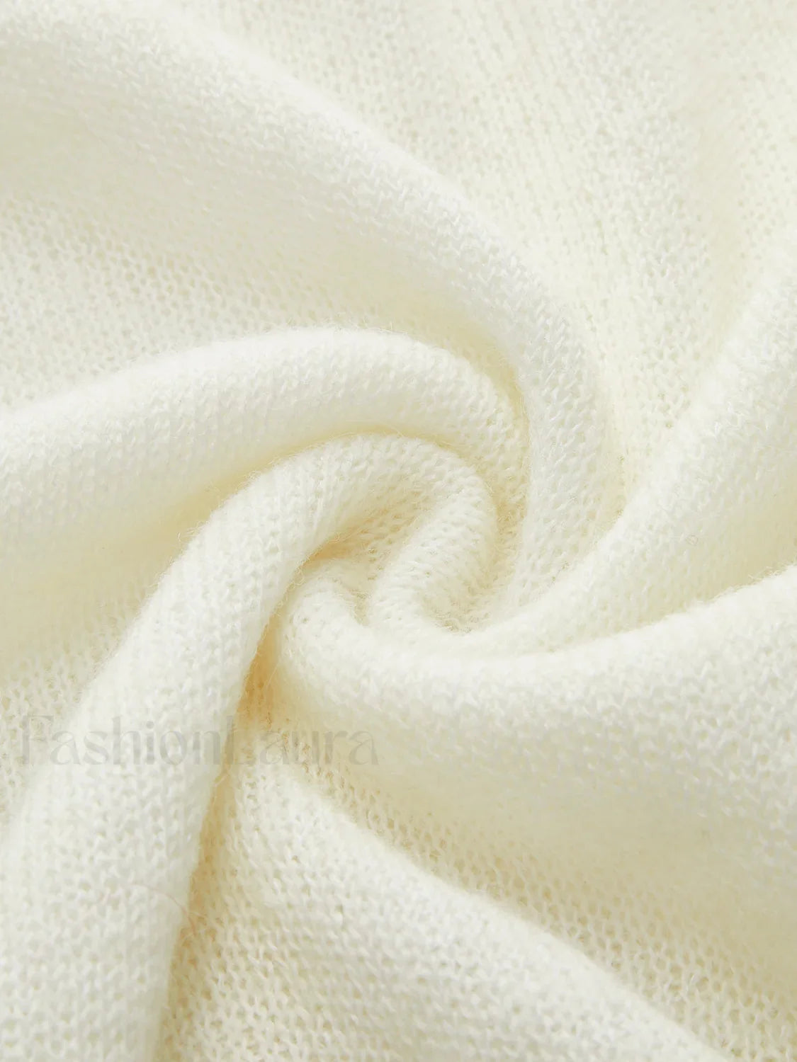 Hollow Draped Snug Knit Top