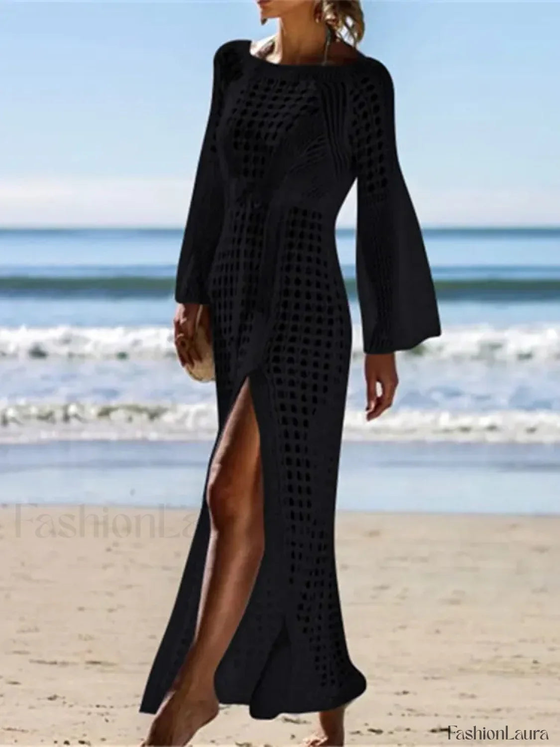 Hollow Out Crochet Tunic Cover Up