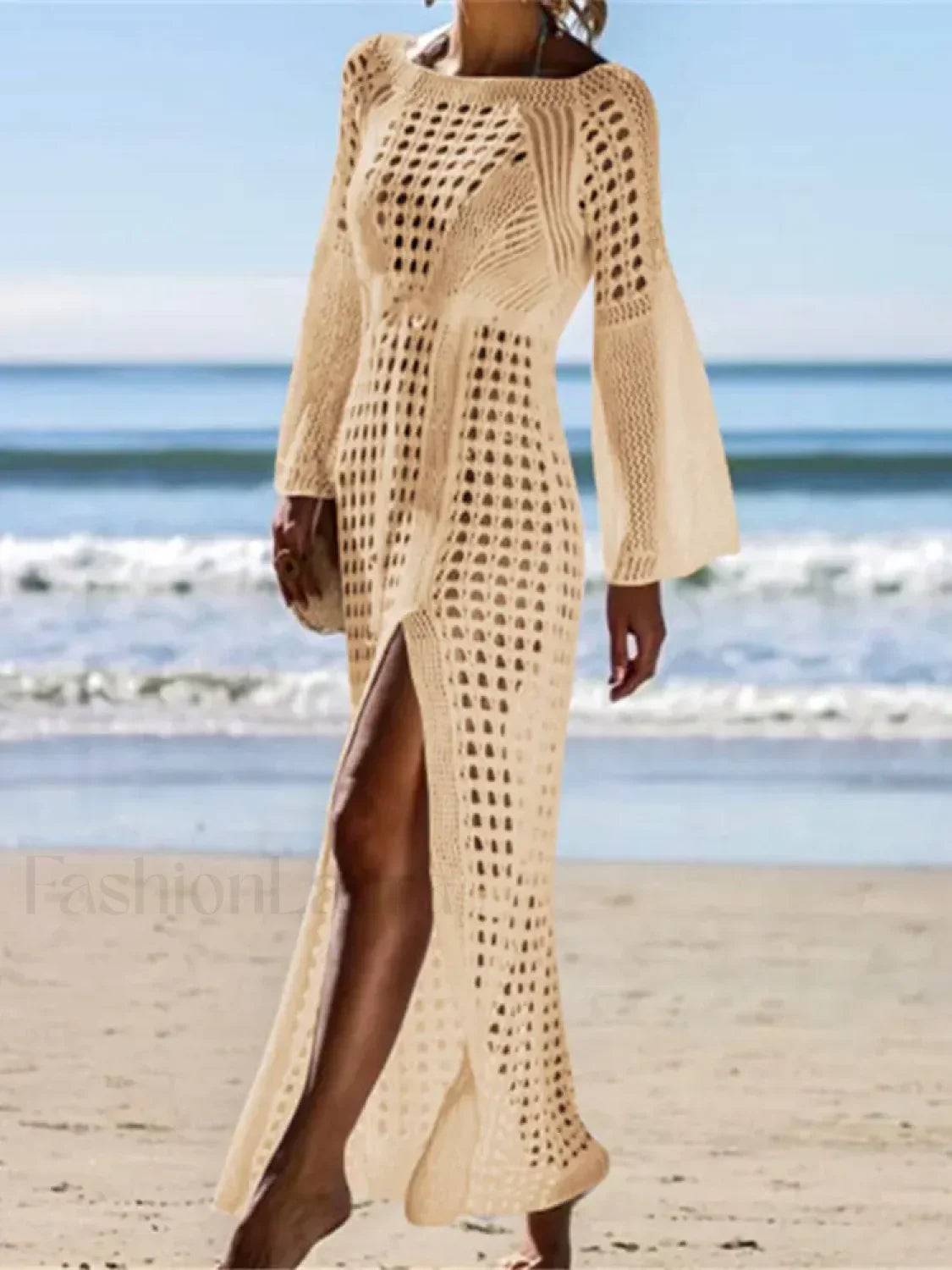 Hollow Out Crochet Tunic Cover Up