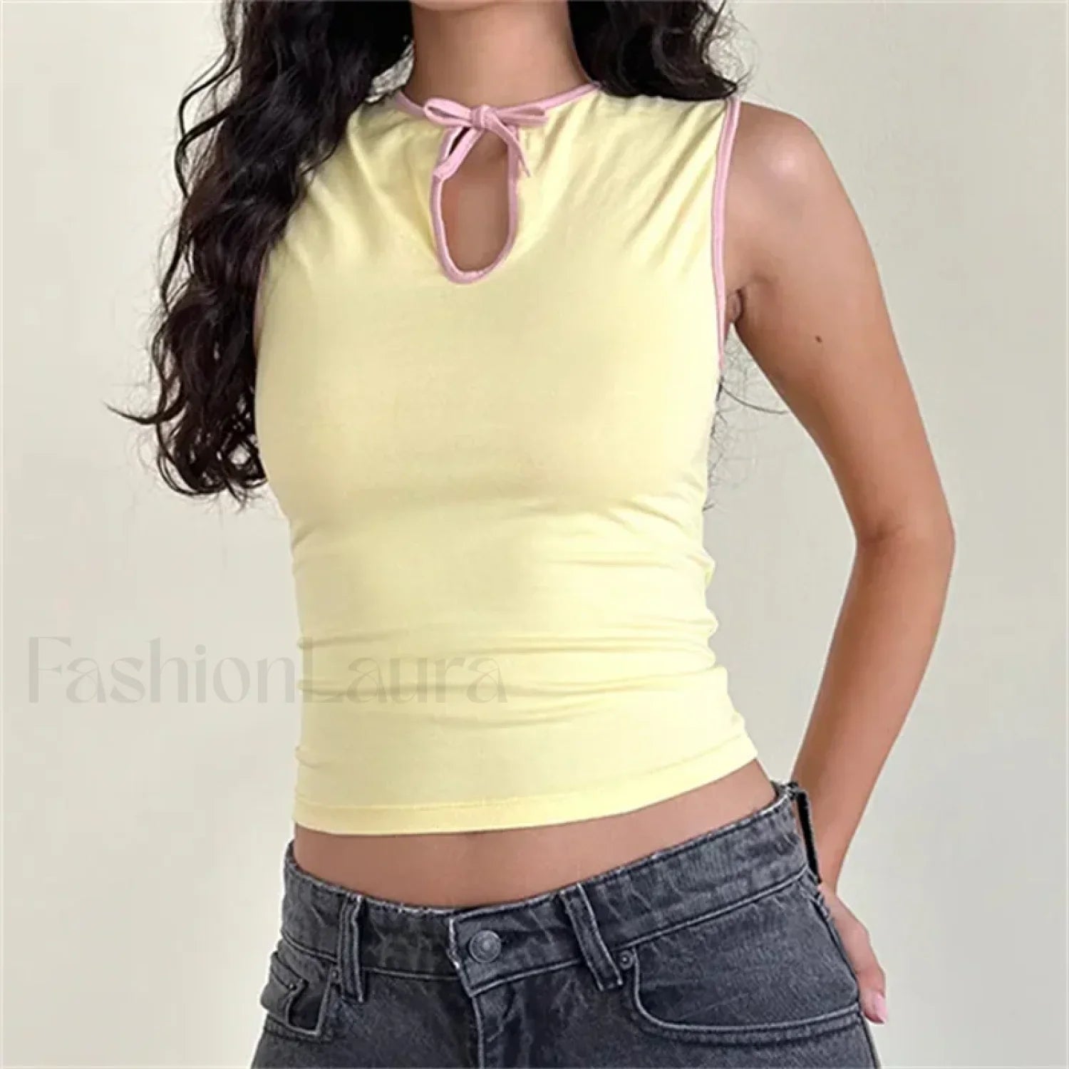 Hollow-Out Fairy Tee Crop Top