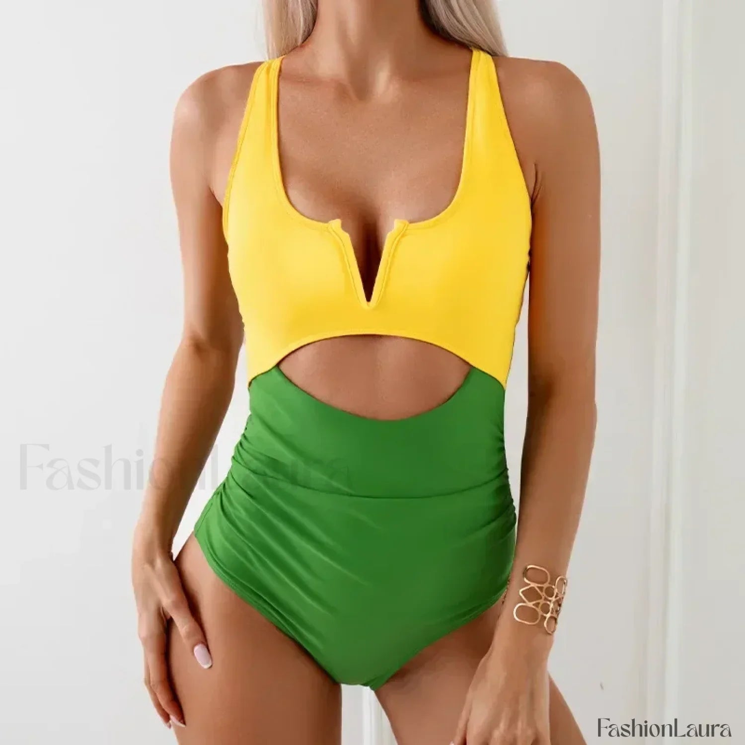 Hollow Out Solid Fashion One Piece