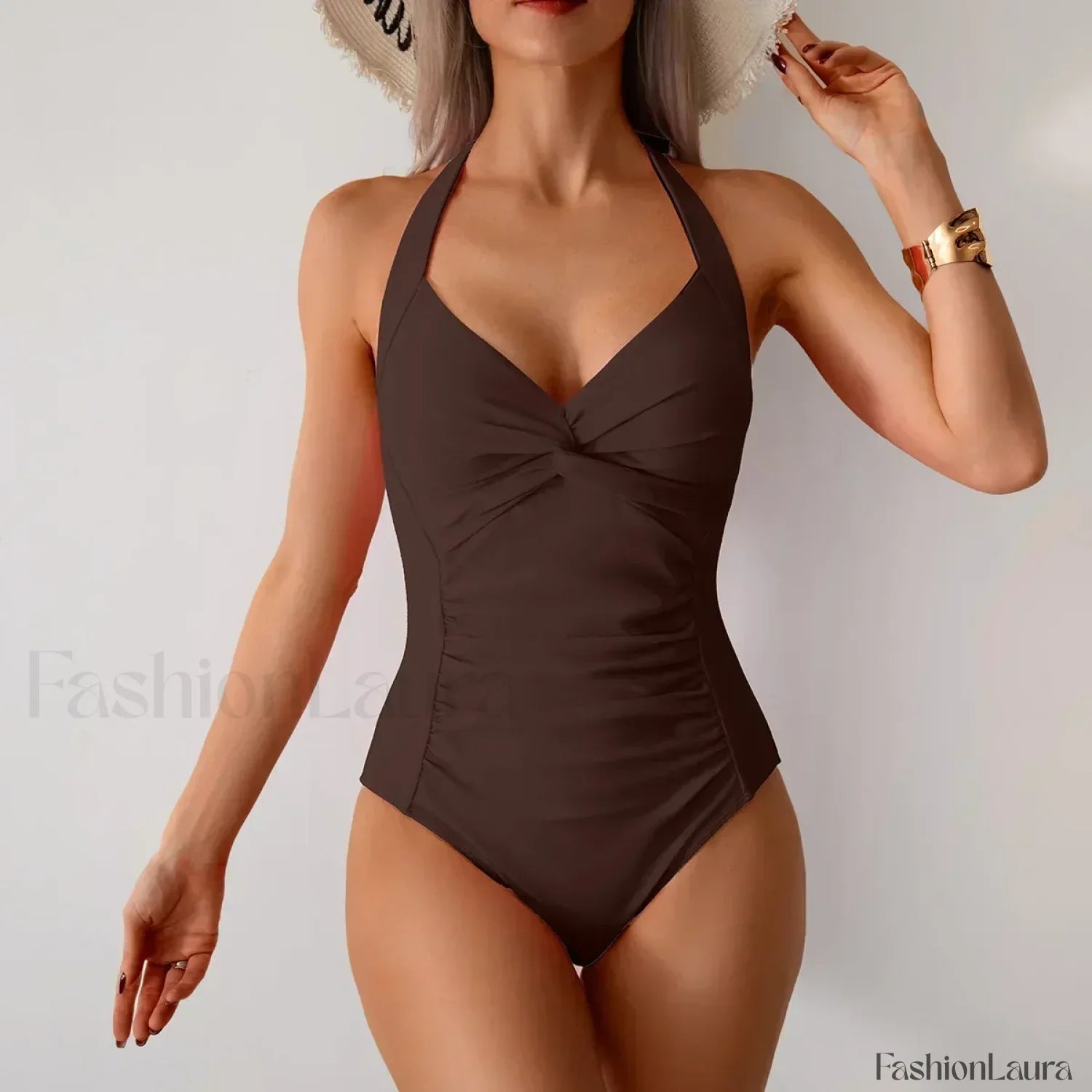 Hollow Out Solid Fashion One Piece