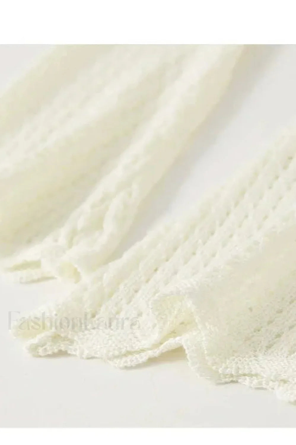 Hollow Out V-neck Knit Cropped Cardigan