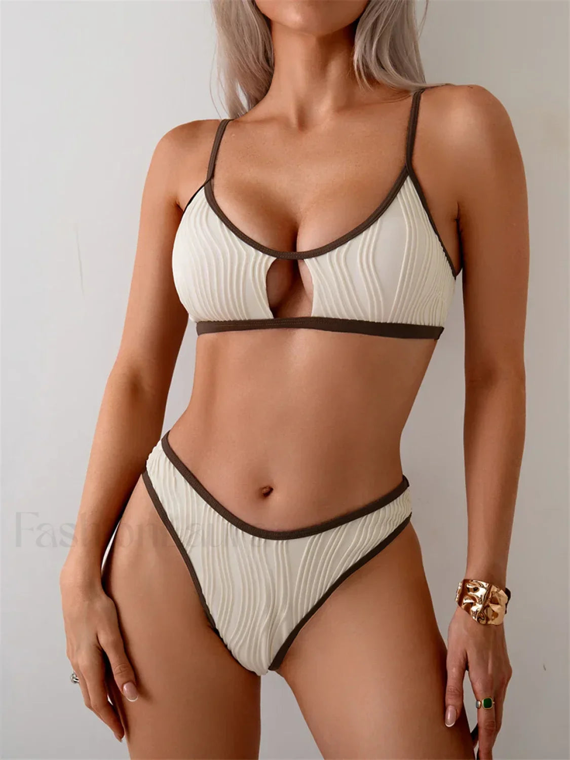 Hollow Suspender Bikini Set