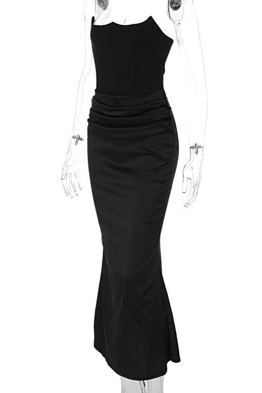 Hope Bodycon Wrap Maxi Dress - Classic Black