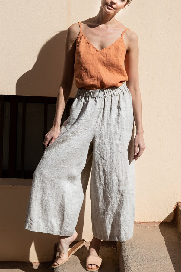 Solid Linen Tank Top