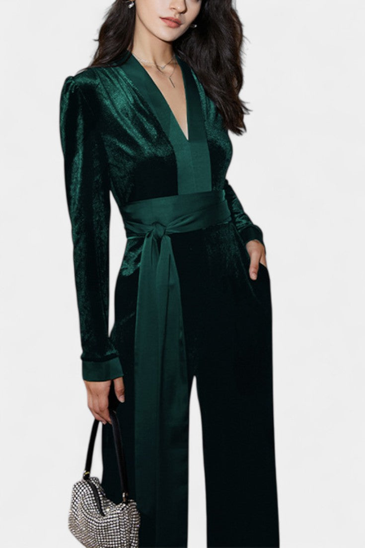 Henrietta High-Waisted Wide-Leg Jumpsuit