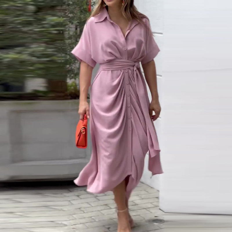 Rafaela Minimalist Casual Dress Elevated Occasion Wear