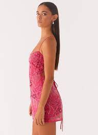 Sequin Sweetheart Cut Out Mini Dress Cocktail 4