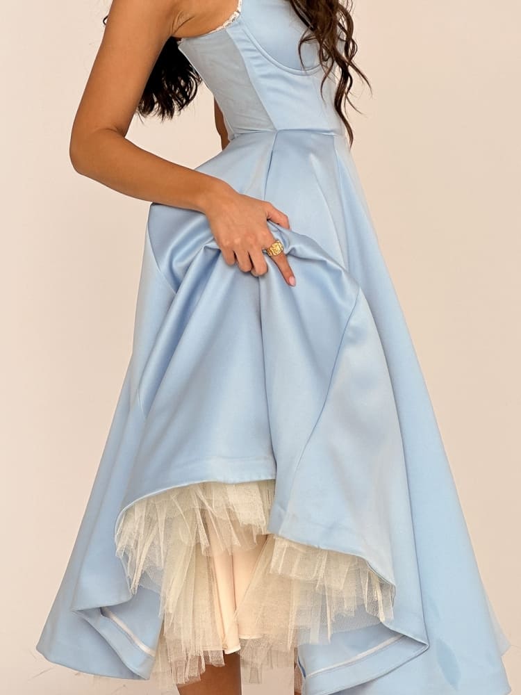 Cinderella Blue Tulle Midi Dress - View 4
